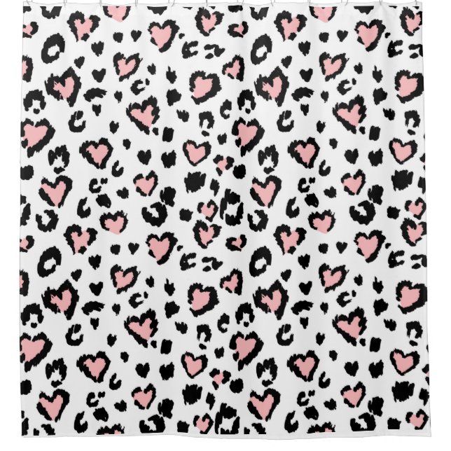Leopard oder Jaguar nahtlose Muster, texturierte M Duschvorhang (Vorderseite)