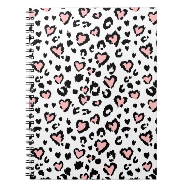 Leopard oder Jaguar nahtlose Muster, texturierte M Notizblock (Vorderseite)