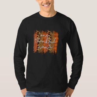 Leopard One Thanken Nana gesegnet Nana Fall Danke T-Shirt