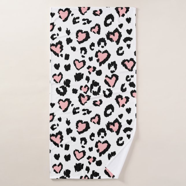 Leopard or jaguar seamless pattern, textured fashi badehandtuch (Badehandtuch)