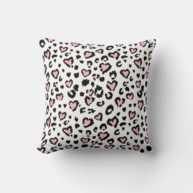 Leopard or jaguar seamless pattern, textured fashi kissen (Vorderseite)