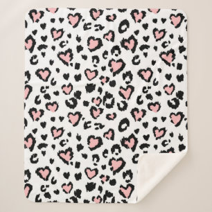 Leopard or jaguar seamless pattern, textured fashi sherpadecke