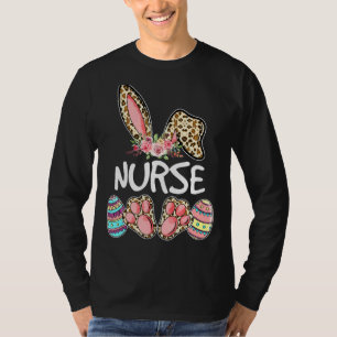 Leopard Osterbast Kaninchen Krankenpflege Ost nähr T-Shirt