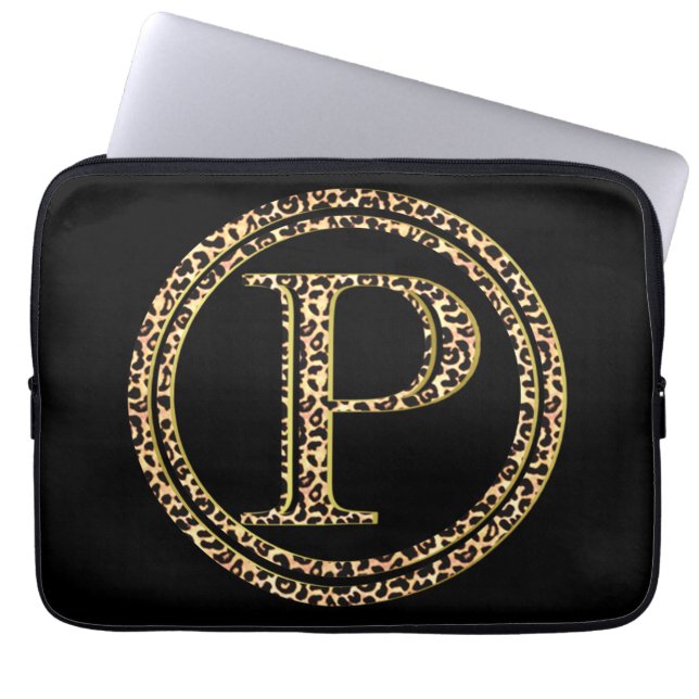 Leopard P Laptopschutzhülle (Vorderseite)