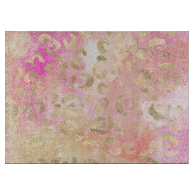 Leopard Paint Serie Design 5  Schneidebrett (Vorderseite)