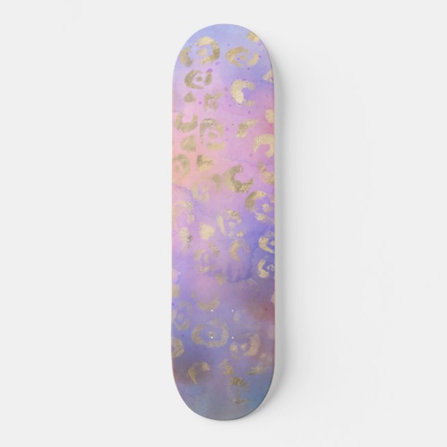 Leopard Paint Serie Design 8   Skateboard (Vorderseite)