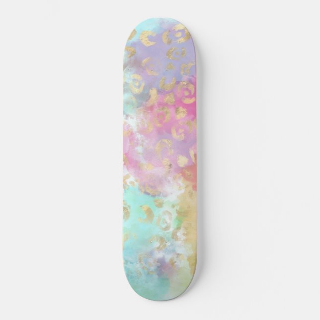 Leopard Paint Series Design 2 Skateboard (Vorderseite)