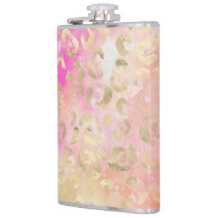 Leopard Paint Series Design 5 Flachmann