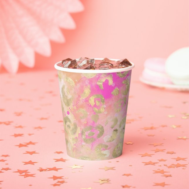 Leopard Paint Series Design 5 Pappbecher (Insitu)