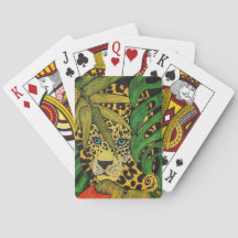 Leopard Painted Wild Playing Cards