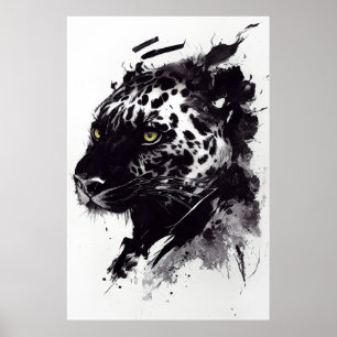 Leopard Panther Wild Nature Freier Geist Pinakothe Poster