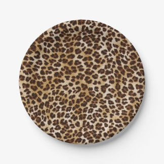 Leopard Paper Plate Pappteller