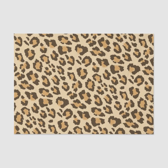 Leopard-Papiertaschentuch Seidenpapier (Vorderseite)