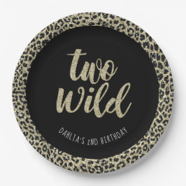 Leopard Party Plate Two Wild Pappteller