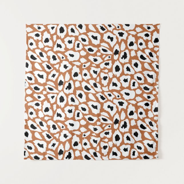 Leopard pattern, afrikanisches Tier Print Design Wandteppich (Vorderseite)
