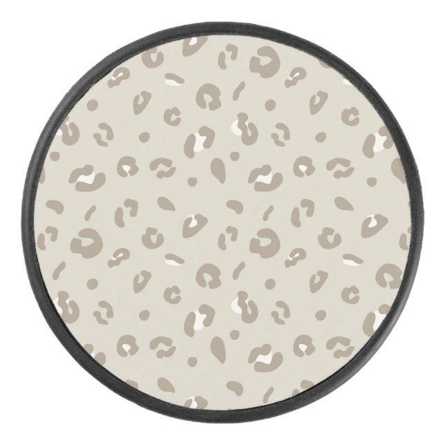 Leopard Pattern Eishockey Puck (Vorderseite)