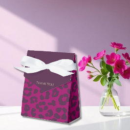 Leopard Pattern-Magenta- Geschenkschachtel