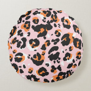 Leopard pattern seamless. Classic leo texture. Tre Rundes Kissen