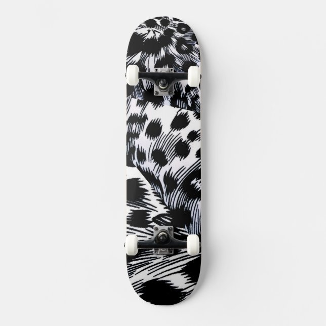 Leopard Pattern Skateboard (Vorderseite)