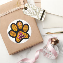 Leopard Paw Print Fur Mama Hund Katze Liebhaber