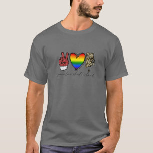 Leopard Peace Liebe Rhode Island Herz LGBT Prix C T-Shirt