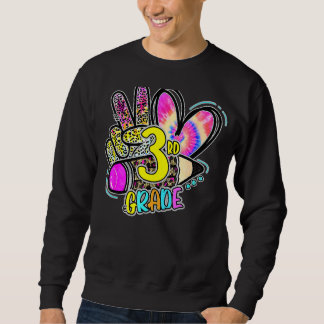 Leopard Peace Out Dritte Stufe 3 Sweatshirt