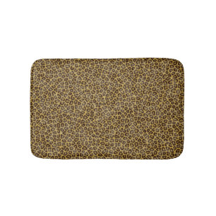Leopard-Pelz Badematte