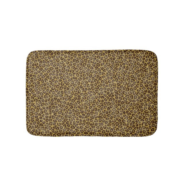Leopard-Pelz Badematte (Vorderseite)