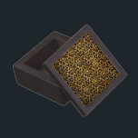 Leopard-Pelz-Druck-Tier-Muster Schmuckkiste<br><div class="desc">Diese trendy Geschenkboxen kennzeichnen ein splotched Leoparddruckmuster mit schwarzen Tierstellen auf einem Orange-gelbgoldpelzhintergrund. Bringen Sie die wilde Katze in Ihnen mit diesem coolen katzenartigen Entwurf heraus. Er ist,  Vorlage sucht Tierliebhaber das perfekte mutige. Karo unser Geschäft für zusammenpassende Einzelteile.</div>