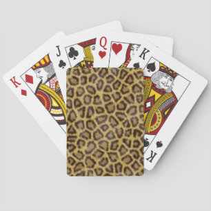 Leopard-Pelz Spielkarten