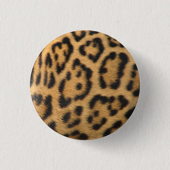 Leopard-Pelzmuster Button (Vorderseite)