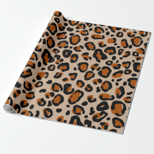 Leopard-Pelzmuster Geschenkpapier