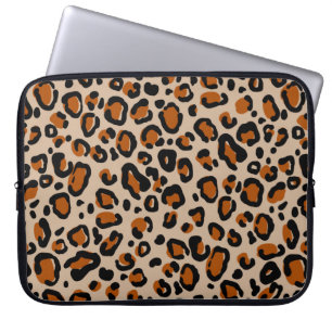 Leopard-Pelzmuster Laptopschutzhülle