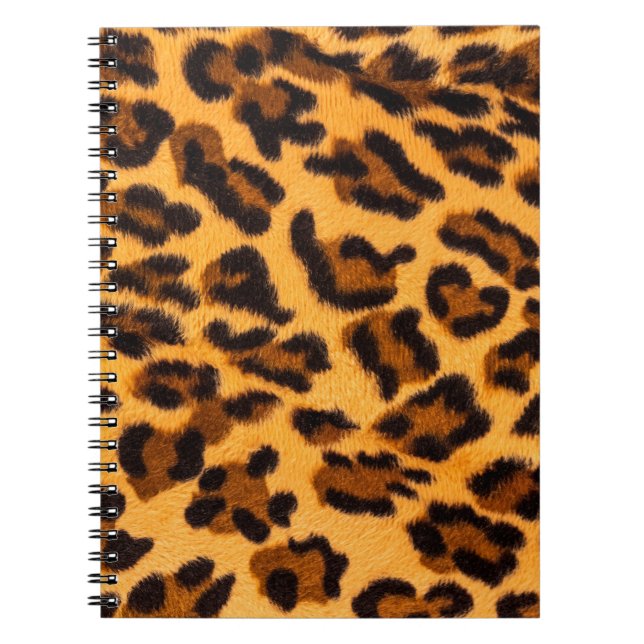 Leopard-Pelzmuster Notizblock (Vorderseite)