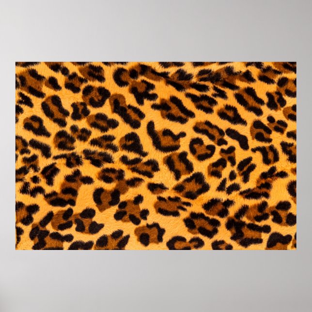 Leopard-Pelzmuster Poster (Vorne)