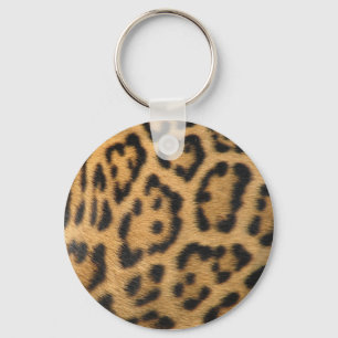 Leopard-Pelzmuster Schlüsselanhänger