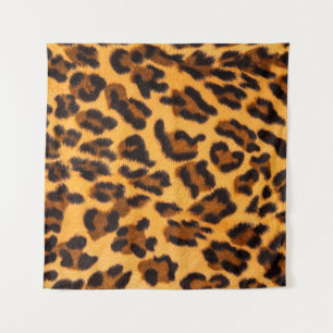 Leopard-Pelzmuster Wandteppich