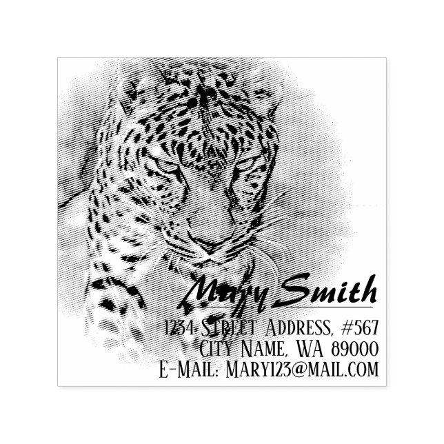 Leopard Permastempel (Design)