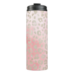 Leopard Pink Muster Thermosbecher