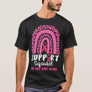 Leopard Pink Rainbow Support Squad Brustkrebs A T-Shirt