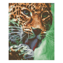 Leopard Portrait Poster