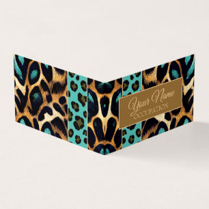 LEOPARD Poster de animal - Carte de visite