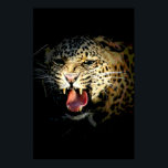 Leopard Poster Print - Motivierend Bild der Wildni<br><div class="desc">Nahes Up of Roaring Leopard - Wild Big Cats Digital Images - Portrait of Wild Leopard Pop Art Picture Poster Prints</div>