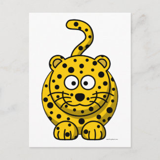 Leopard Postkarte