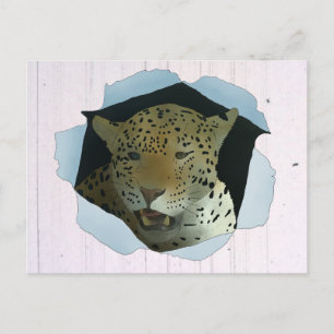 Leopard Postkarte