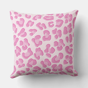 Leopard Preppy Pink Line Kissen