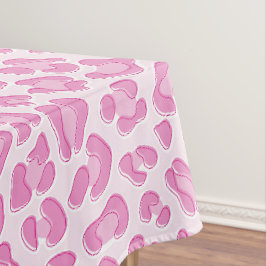 Leopard Preppy Pink Line - Rezept Poster Tischdecke