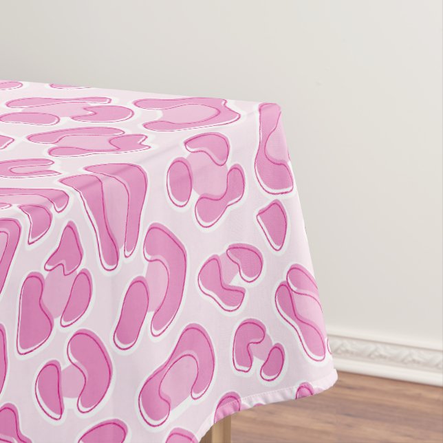 Leopard Preppy Pink Line - Rezept Poster Tischdecke (Beispiel)