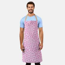 Leopard Preppy Pink Line Schürze