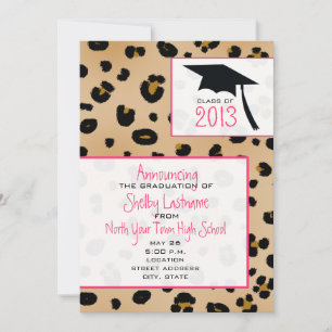 Leopard Print 2013 Abschluss Ankündigung